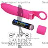 Vibrador con 10 velocidades y anillo para sujetar